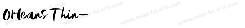Orleans Thin字体转换